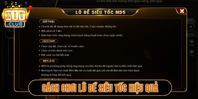 Cách chơi Lô đề siêu tốc hiệu quả