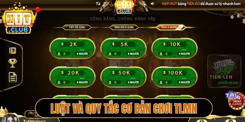 Luật và quy tắc cơ bản chơi TLMN