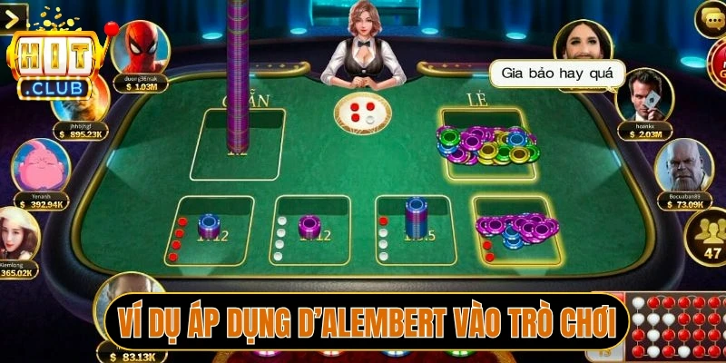 Ví dụ áp dụng D’Alembert vào trò chơi
